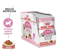 (12 ซอง) Royal Canin kitten gravy 85 g (*12 ซอง) pouch อาหาร เปียก ลูกแมว ในน้ำเกรวี่