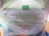 สายออกซิเจนแคนนูล่า สายให้ออกซิเจนทางจมูก ยี่ห้อ MB medical สำหรับผู้ใหญ่ (oxygen nasal canualr) ยาว 210 เซนติเมตร ผลิตปี 2019 หมดอายุปี 2023