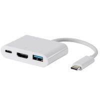 [Hot K] ธันเดอร์โบลท์3 Type C USB 3.1ถึง4K HDMI-รองรับ VGA 3-In-1สายแปลงสำหรับ Apple Macbook &amp; Pro (Thunderbolt-3-Port)