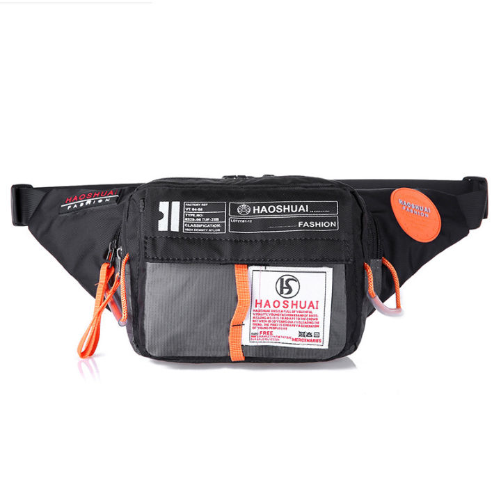 men-waterproof-nylon-fanny-pack-waist-bag-hip-bum-belt-messenger-shoulder-pouch-purse-sling-chest-bag