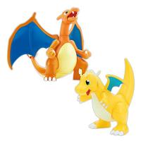 【ต้นฉบับ100% จากญี่ปุ่น】โมเดลโปเกมอนพลาสติก43ซีรีย์ Charizard (เวอร์ชันการต่อสู้) &amp; Kairyu VS ชุดโมเดลพลาสติกรหัสสี