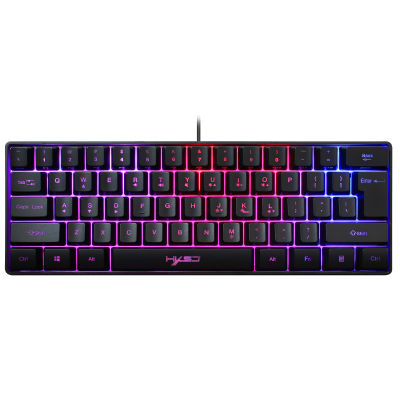 HXSJ V700 61 Keys Gaming RGB Keyboard for Gamers USB Backlight keyboard with Multiple Shortcut Key Combinations for PUBG Home