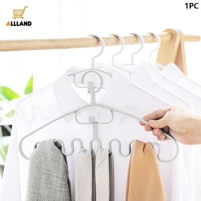 1 Pc Creative Wave Shape PP Plastic Sling Hanger/ Practical Underwear Necktie Hanging Drying Rack/ Home Multifunctional Clothes Stand