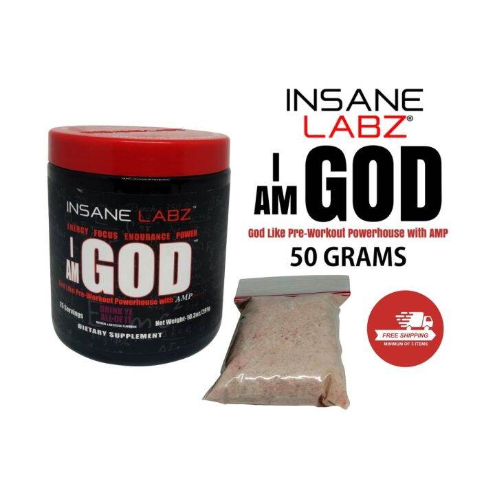 INSANE LABZ I AM GOD PRE WORKOUT 50GRAMS Lazada PH