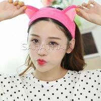 SH.Thai  ที่คาดผมมล้างหน้า ที่คาดผมแต่งหน้า ที่คาดผมน่ารัก ยางรัดผมหูแมว Korean cat ear headband