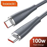 USB Toocki 3.1 Type C ไปยัง USB C สายเคเบิลสำหรับ Macbook Pro PD 100W ชาร์จเร็ว4.0 3.0สายชาร์จสำหรับเร็วเหมาะสำหรับ Xiaomi ที่เหมาะกับ Samsung