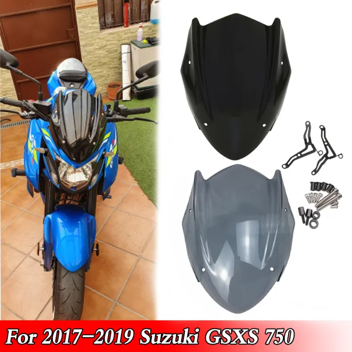 CAQRBCX Windabweiser Für Suzuki GSXS750 2017-2021 - ABS Windschutzscheibe - Einfache Montage