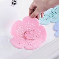 Flower Shape Hair Filter Sink Anti-blocking Strainer Bathtub Shower Floor Drain Stopper Silicone Kitchen Bathroom Accessories Dishracks Sink accessori