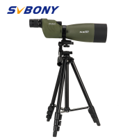 SVBONY SV17จำขอบเขต25-75x70mm ซูมกันน้ำตรง180 De กล้องโทรทรรศน์สีดำ/ สีเขียวที่มีขาตั้งกล้องและโทรศัพท์อะแดปเตอร์ตาข้างเดียวสำหรับดูนกกับกรณีนุ่ม