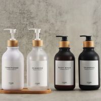 300/500ml Soap Dispenser for Bathroom Large Capacity Shampoo Shower Gel Bottles  Refillable Lotion Liquid Storage Container Toiletries  Cosmetics Bags