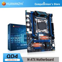 เมนบอร์ด QD4 Huanzhi รองรับ Intel XEON E5 LGA 2011-3 DDR4 RECC หน่วยความจำ NON-ECC คู่ M.2คู่ SATA3.0 USB3.0 NVME