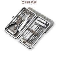 กรรไกรตัดเล็บ ครบเช็ต ที่ตัดเล็บ ตัดขนจมูก พร้อมกระเป๋า 19ชิ้น Pedicure Set Nail Clipper