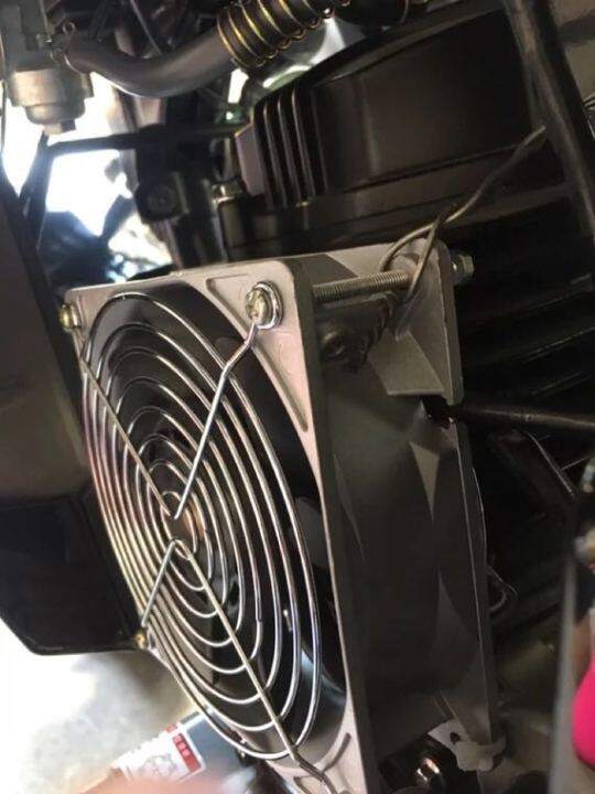 Artifact waterproof fan 12V increases horsepower tricycle engine