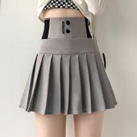 【CW】 A-Word Skirt Pleated Skirts Korea Women  39;s New Elastic Waist Skorts Tennis 스커트