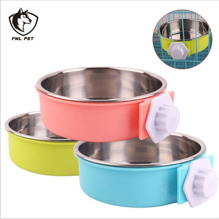 stainless-steel-bowl-hanging-anti-skid-cute-dogs-cats-water-feeder-2018-new-dog-food-cage-for-small-animals