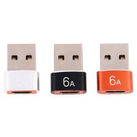 [Hot K] 6A ชนิด C ไปยัง USB 3.0อะแดปเตอร์ OTG USB C ตัวเมียถึง USB ตัวผู้ขั้วต่อ OTG