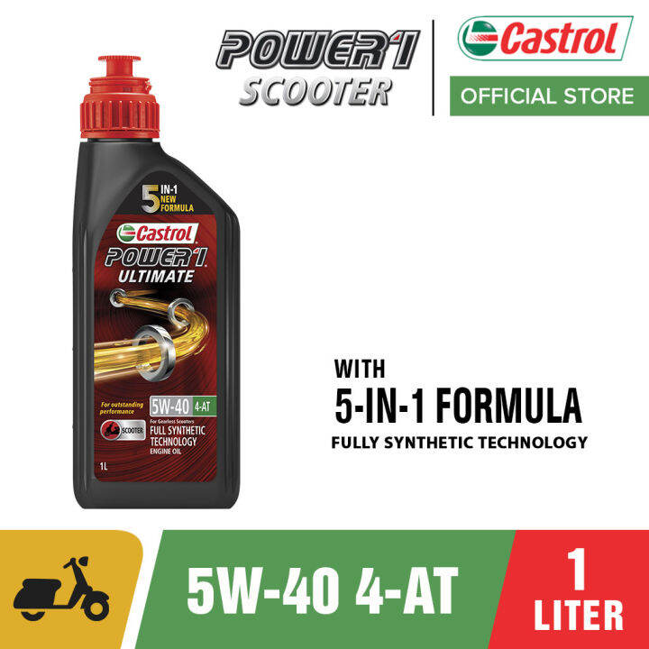 Castrol POWER1 Ultimate 4T Scooter 5W-40 Engine Oil 1L | Lazada PH