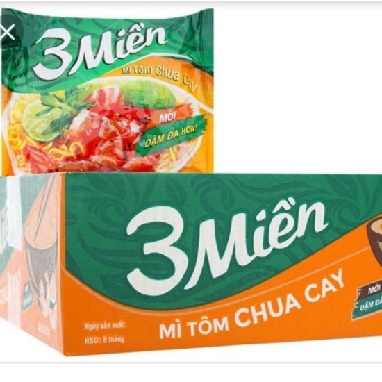 Thùng gói mì 3 miền tôm chua cay 65g - ảnh sản phẩm 1