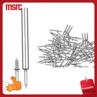 MSRC 100PCS เล็บซ่อนพิเศษ หัวคู่ ล่องหนแบบล่องหน สกรูสำหรับสกรู ด้ายรอบ ไม่มีรอยเล็บ เล็บไร้รอยต่อ เส้นรอบ