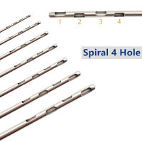 การดูดไขมัน Cannula Spiral Four Holes Fat Transfer Needle การเก็บเกี่ยวไขมัน Cannula สำหรับ Stem Cells Fat Remove Tool