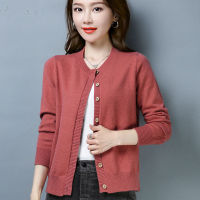 利Womens Sweaters for Fall/winter 2021 New Knitted Cardigan Women Korean Fashion Slim Sweaters with Short Jackets