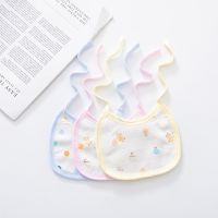 【CC】 Baby Bibs Cotton Thickening Absorption Babys feeding Burp Cloths Cartoon Pattern