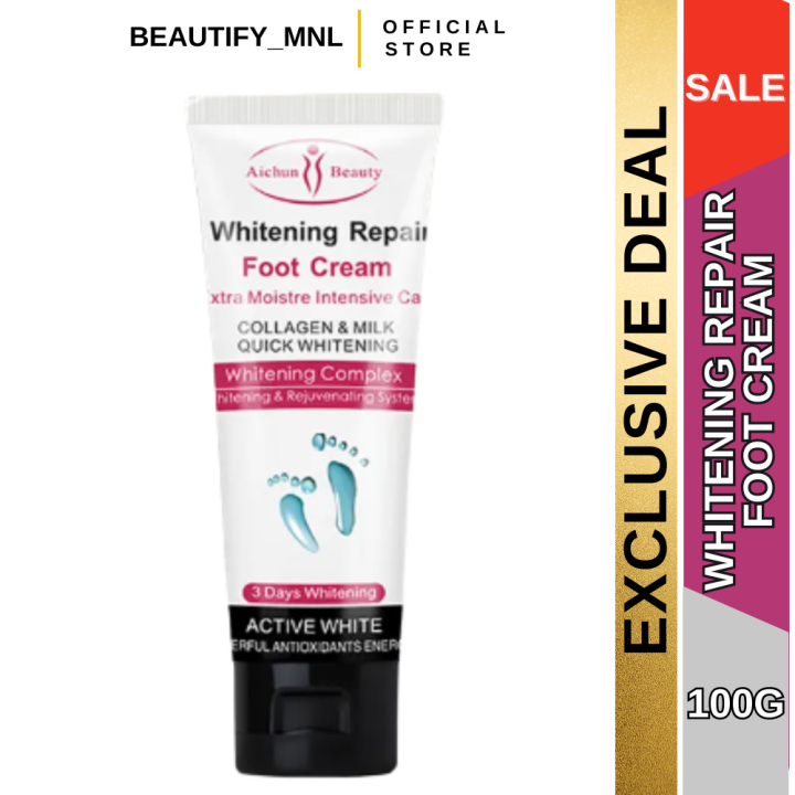Authentic Whitening Repair Foot Cream Quick Whitening Collagen & Milk