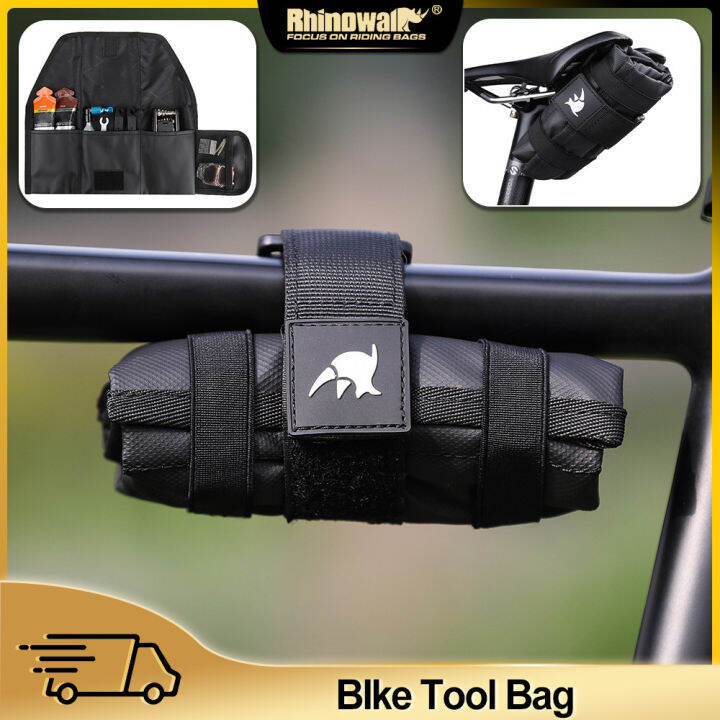 Rhinowalk Bicycle Bag Tool Bag Top Front Tube Frame Bag Burrito Pack Pouch Cycling Accessories