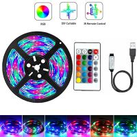 RGB LED Strip Light USD Flexible 2835 0.5M- 5M Decoration Lighting Rope Ribbon DC5V LED Strip Lamp Party Bedroom TV Backlight