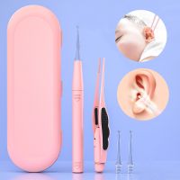 1 Set Baby Ear Cleaner Ear Wax Removal Tool Flashlight Earpick Ear Cleaning Earwax Remover Luminous Ear Curette Light Spoon