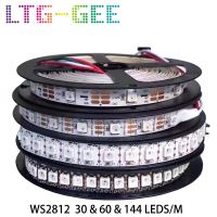 【✔In stock】 na07037036036666 Ltg-Gee 5V Ws2812 Ws2812b สามารถระบุที่อยู่รายบุคคลได้แถบไฟ Led พิกเซล Rgb Led อัจฉริยะ Pcb สีดำ/ ขาวกันน้ำ Ip30/65/67