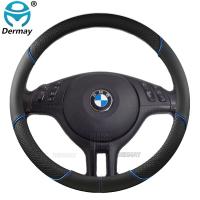 for BMW E46 3 Series M3 328i 330i/Ci PU Leather DERMAY Car Steering Wheel Cover Auto Accessories Fast Shipping Steering Wheels Accessories