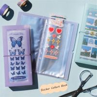 【CC】 SKYSONIC Sided 30 Slots Stickers Collection Book Transparent Bandage Idol Postcards Storage Ticket Sorting Holder