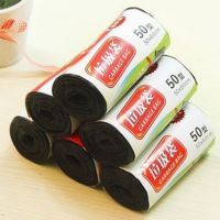 Garbage Bags for Bathroom Waste Trash Bags Black Portable Thicken Large Roll