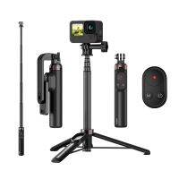 Telescopro Hero 11 10 9 8 Max รีโมทคอนโทรลไร้สายเซลฟี่่บลูทูธสติ๊ก iPhone Pro Huawei ขาตั้งกล้อง Xiaomi