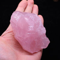 100% Natural Pink Rose Quartz Stone หินคริสตัลดิบ Healing Mineral Specimen Rock Stone-Soneye