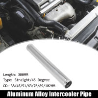 Uxcell Aluminum Alloy Tube OD mm Intercooler Air Intake Tube 0 45 Degrees 300mm Length for Car