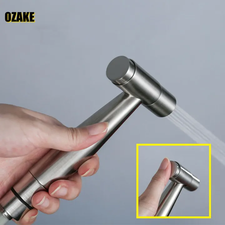 304 Stainless steel pressfree toilet spray gun faucet companion bidet