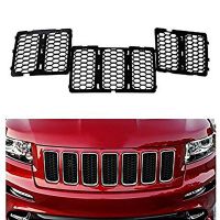 Car Honeycomb Mesh Front Grill Grille Inserts Cover Kit for Grand 2014-2019