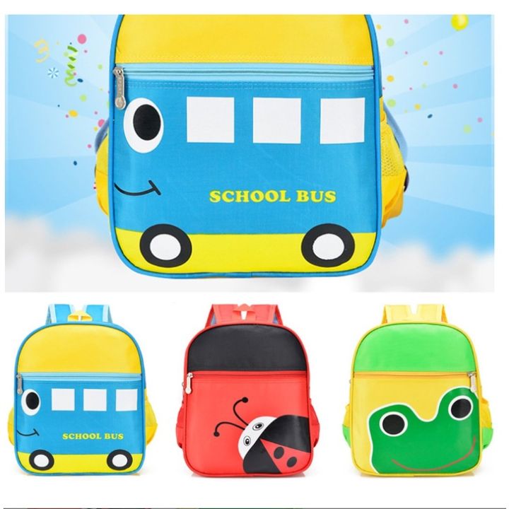 Thunlit Bus School Bag 3-6 Years Old Kindergarten Backpack for Boys ...