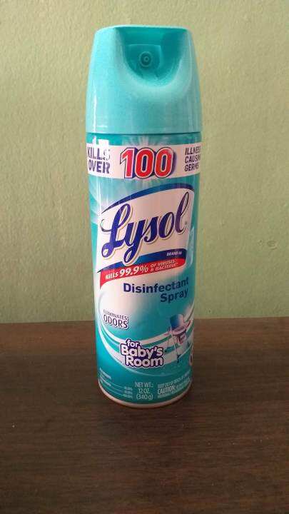 Original Lysol Disinfectant Spray for Baby,s Room 340g | Lazada PH