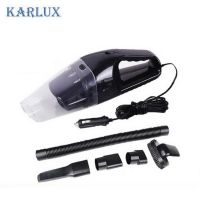 Karlux เครื่องดูดฝุ่นในรถยนต์ แรงดูดสูงมาก 120W เครื่องดูดฝุ่น 12V ระบบสุญญากาศ แบบพกพา Car Vacuum Cleaner สายไฟยาว5เมตร เครื่องดูดฝุ่นในรถ