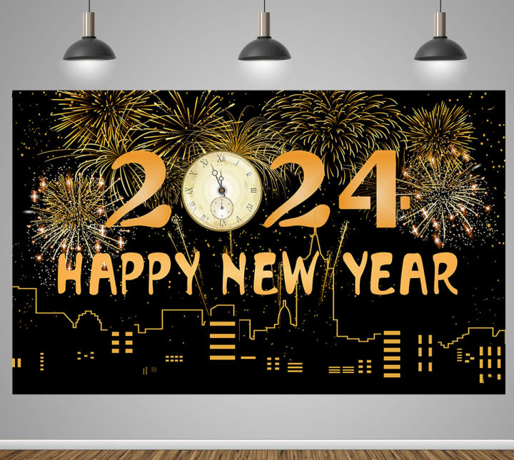 2024 Happy New Year Backdrop Black And Gold Photography Background   Cba424899759a19cd680e62f6cf9c393  720x720q80 