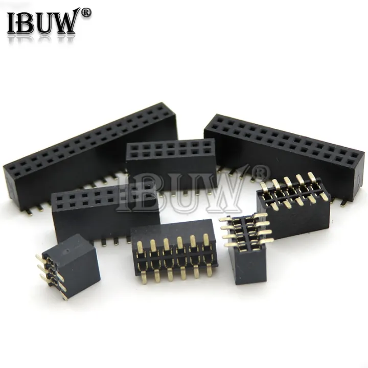 Smt 1.27mm 1.27 Double Row Female Breakaway Pcb Board Pin Header Socket ...