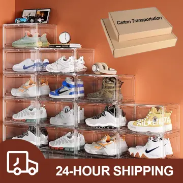 Shoe wall hot sale with boxes