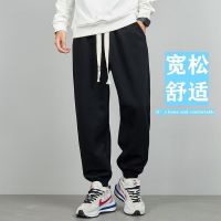 Casual Pants Mens Autumn And Winter Solid Color Ins Fashion Brand Ankle Banded Sweatpants Plus-Sized Sports Trousers 8Xl