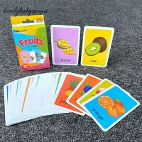 Kids Cognition Card Shape Animal Color Teaching Baby English Learning Word Learning Card Education Toys Montessori Material Gift Flash Cards Flash Car