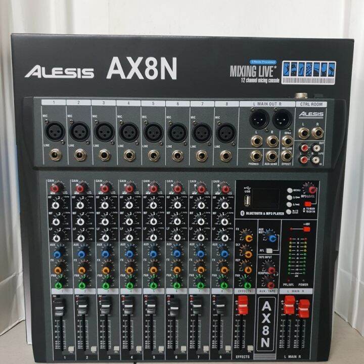 mixer alesis ax8n ( 8 channel full )usb-mp3-bluetooth | Lazada Indonesia