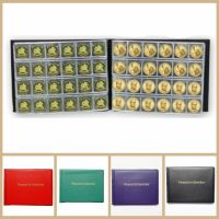 MOLE 10หน้า สมุดสะสมเหรียญ กระเป๋า240 แบบพกพาได้ อัลบั้มเหรียญ ที่วางแสตมป์ พีวีซีพีวีซี เก็บเหรียญที่ระลึก