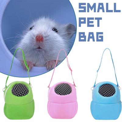 Small Pet Portable Carrier Bag Sponge Nest Mesh Breathable For Hamster Bag Shoulder Carrier Bird D2I2